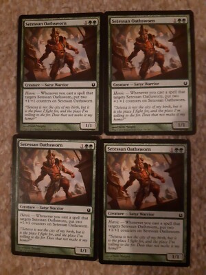 MTG 4 x Setessan Eid geschworen - Geboren aus den Göttern