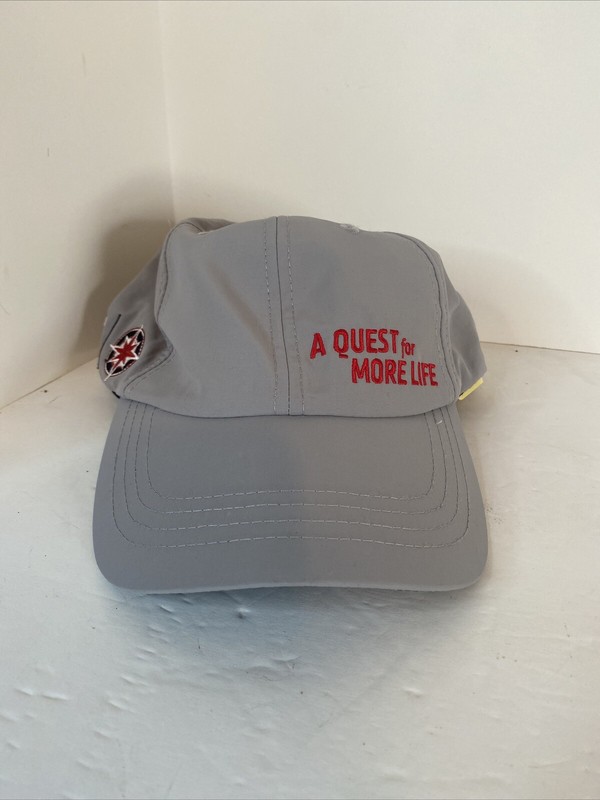 OTF Gray Ballcap ALS A Quest for More Life embroidered on front 2019