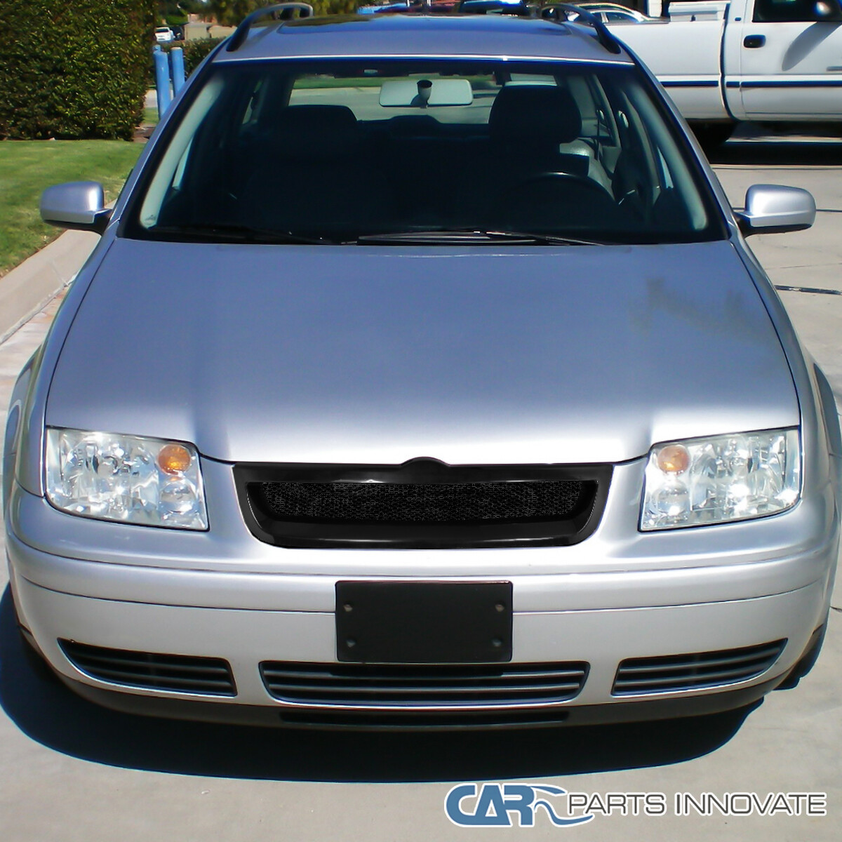 Fits VW 99-04 Jetta Bora Mk4 Mesh Black ABS Front Upper Hood Bumper Grille Grill