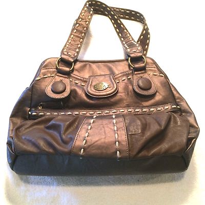 Nica large handbag bronze color