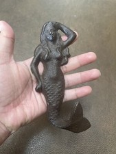 Cast Iron MERMAID Towel Hooks Hat Rack Keychain Swimming Pool Hook
