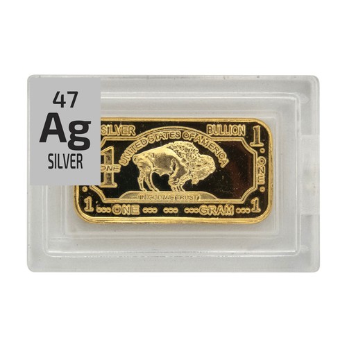 Buffalo 1 gram ingots Bar Palladium Silver Indium Tantalum Niobium Element Tile - Picture 14 of 28