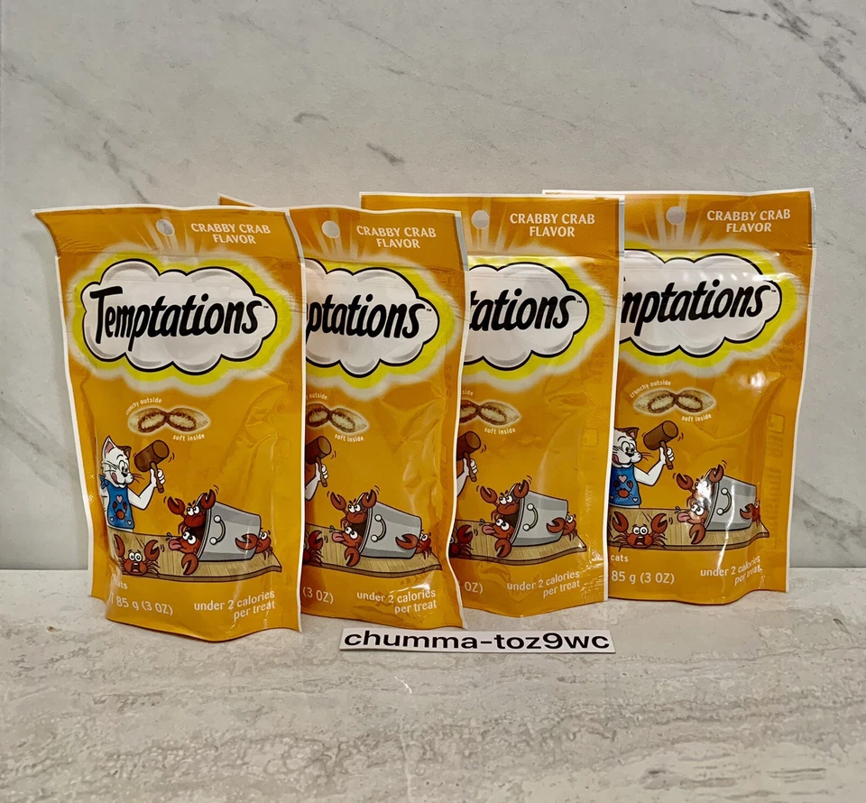 TEMPTATIONS Cat Treats (Lot Of 4) All Cats Love:) Brand New Factory Sealed! NWT! - Image 4 of 4