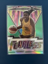 2021 Panini Prizm WNBA Fearless Green #3 Chiney Ogwumike