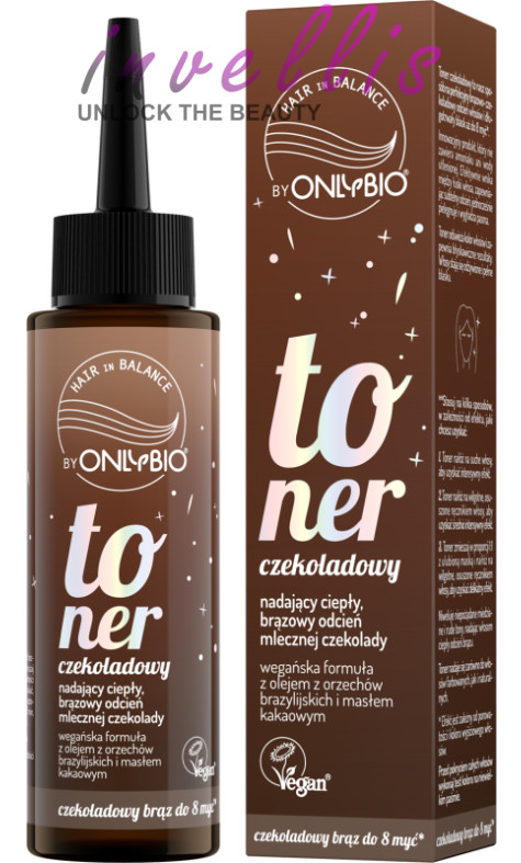 ONLYBIO TONER DO WLOSOW CZEKOLADOWY / CHOCOLATE HAIR TONER 100ml