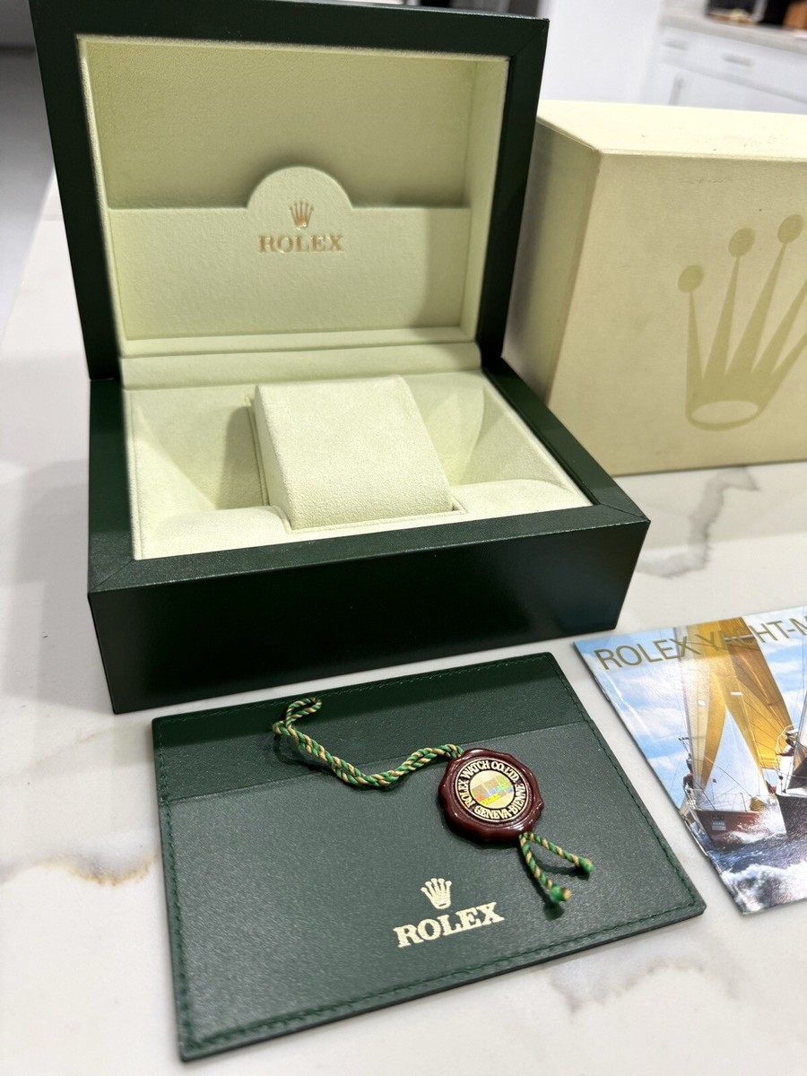 GENUINE Vintage Rolex Yacht Master Watch Box 16622 FULL SET