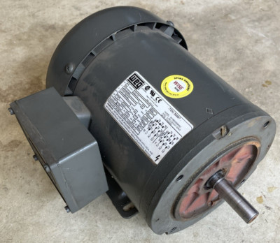 WEG .5 HP 1750 RPM 3 Phase 56 Frame Electric Motor TEFC 5018ES3EB56C