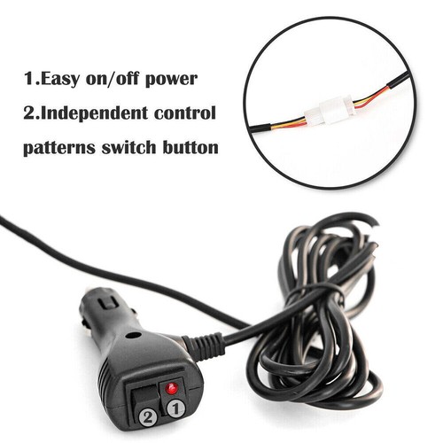 30 . Auto LKW Rundumleuchte Lichtbalken Blinklicht Warn Blitz Licht 12V 24V - Afbeelding 8 van 12