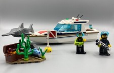 LEGO City 60221 Diving Yacht - Complete w/ Instructions, No Box - Retired Set!