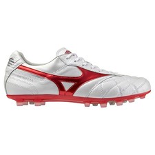 MIZUNO MORELIA II JAPAN AG P1GA2503 60 White Pearl/Ruby Red Unisex Soccer Cleats