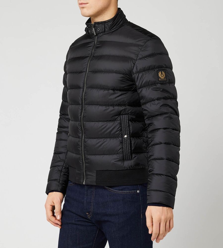 BELSTAFF CIRCUIT DOWN PUFFA BOMBER JACKET BLACK UK46 3XL RRP £350 NEW image 2