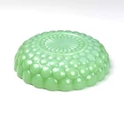 Vtg MCM Anchor Hocking Fire-King Jadeite Green Glass Bubble 8.5" Serving Bowl
