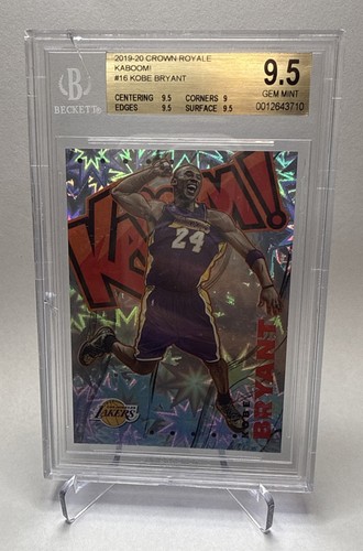Kobe Bryant #16 card from 2019 Panini Crown Royale Kaboom