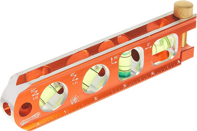 Swanson Tool Co TL041M 6 Inch Savage Magnetic Billet Torpedo Level with Brass Pi