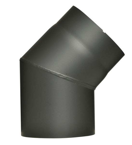 Firefix Ofenrohrbogen 45° Ø 150 Mm Schwarz ?Rohr Bogen Ofen Kaminrohr Rauchrohr-image