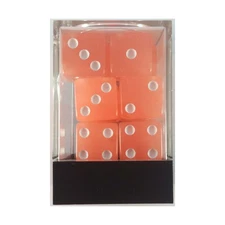 Koplow Dice d6 16mm Glow-in-the-Dark Peach (12) New