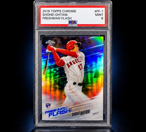 Shohei Ohtani CHROME ROOKIE RC 2018 Topps FRESHMAN FLASH #FF-1 PSA 9 MINT 🇺🇸