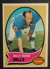 FINAL CLEARANCE SALE - 1970 Topps Football Billy Shaw #229
