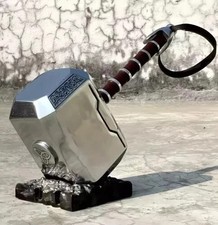 Thor  s Mjolnir Aluminium Hammer 1:1 Full-Size 16" Replica  Handmade Cosplay Gif