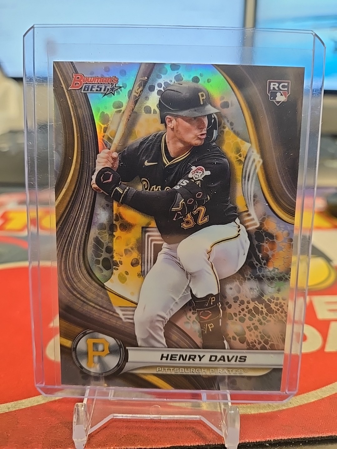 2024 Topps Bowmans Best Baseball Henry Davis Rookie Refractor Card #50