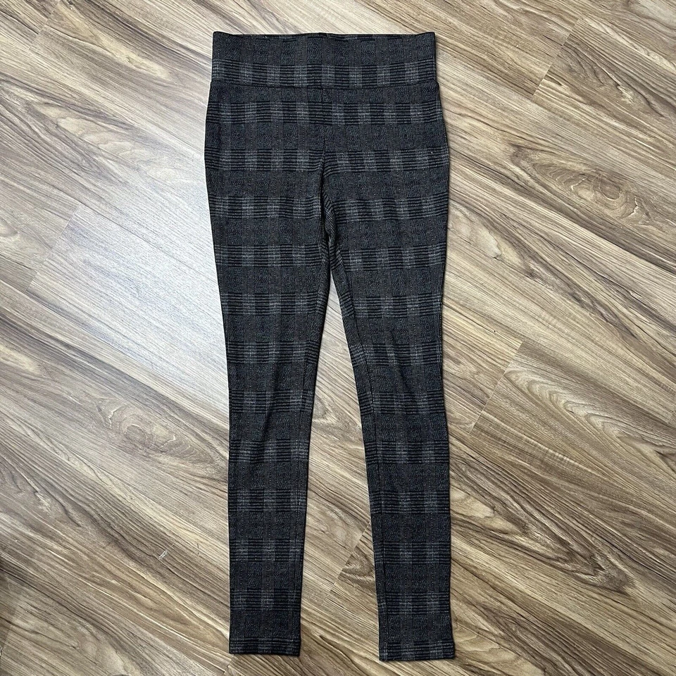 Leggings Tahari Pequeños S Dark Academia Ventana Panel Glen Cuadros Banda Ancha tiro alto Foto 2 de 4