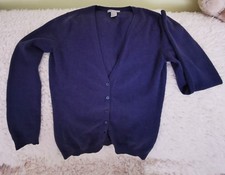 Dunkelblau Cashmere Pullover von H&M, Gr. S