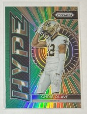 Chris Olave Hype GREEN PRIZM - Saints - 2023 Prizm Football