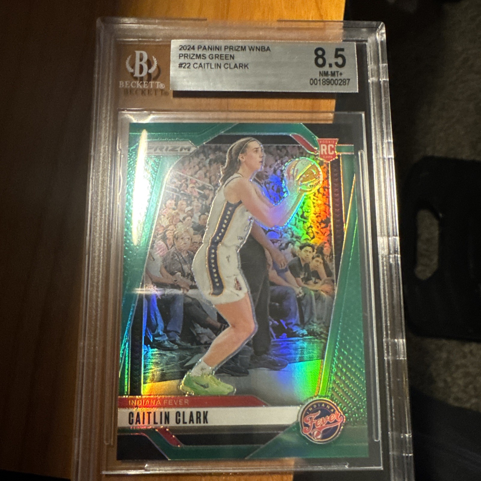 2024 Panini Prizm WNBA Caitlin Clark #22 Green Prizm (RC)