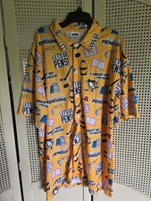 Pittsburgh Penguins XL Button Down, Collar All Over Print Short Sleeve. Hockey