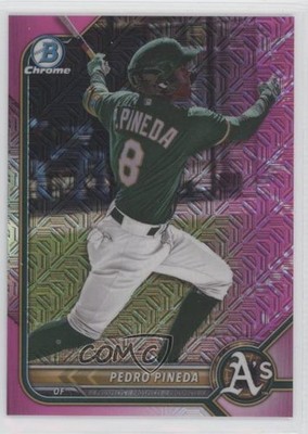 2022 Bowman Chrome Prospects Mega Box Pink Mojo Refractor /199 Pedro Pineda 05ns