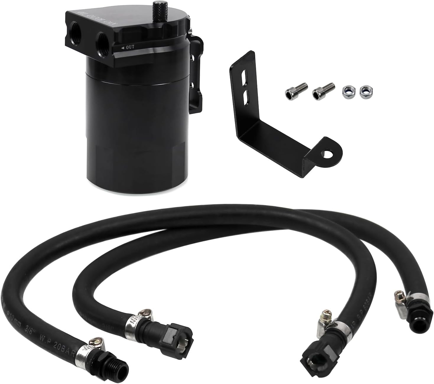 RYANSTAR RACING Oil Catch Can Compatible with Chevy Silverado 1500 standard 