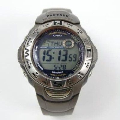 CASIO PROTREK PRT-100J-5T Radio-Controlled Solar Watch 【USED】