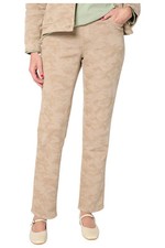 Denim  Co. Women's Comfy Knit Straight Leg Pull-On Jean Camo