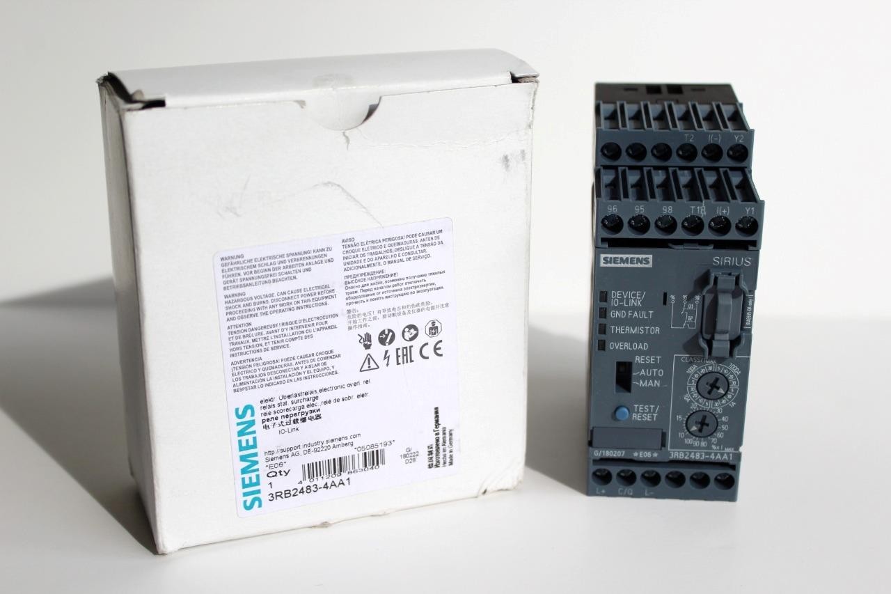 Siemens SIRIUS 3RB2483-4AA1 Evaluation Unit for Motor Protection, IO-Link, New