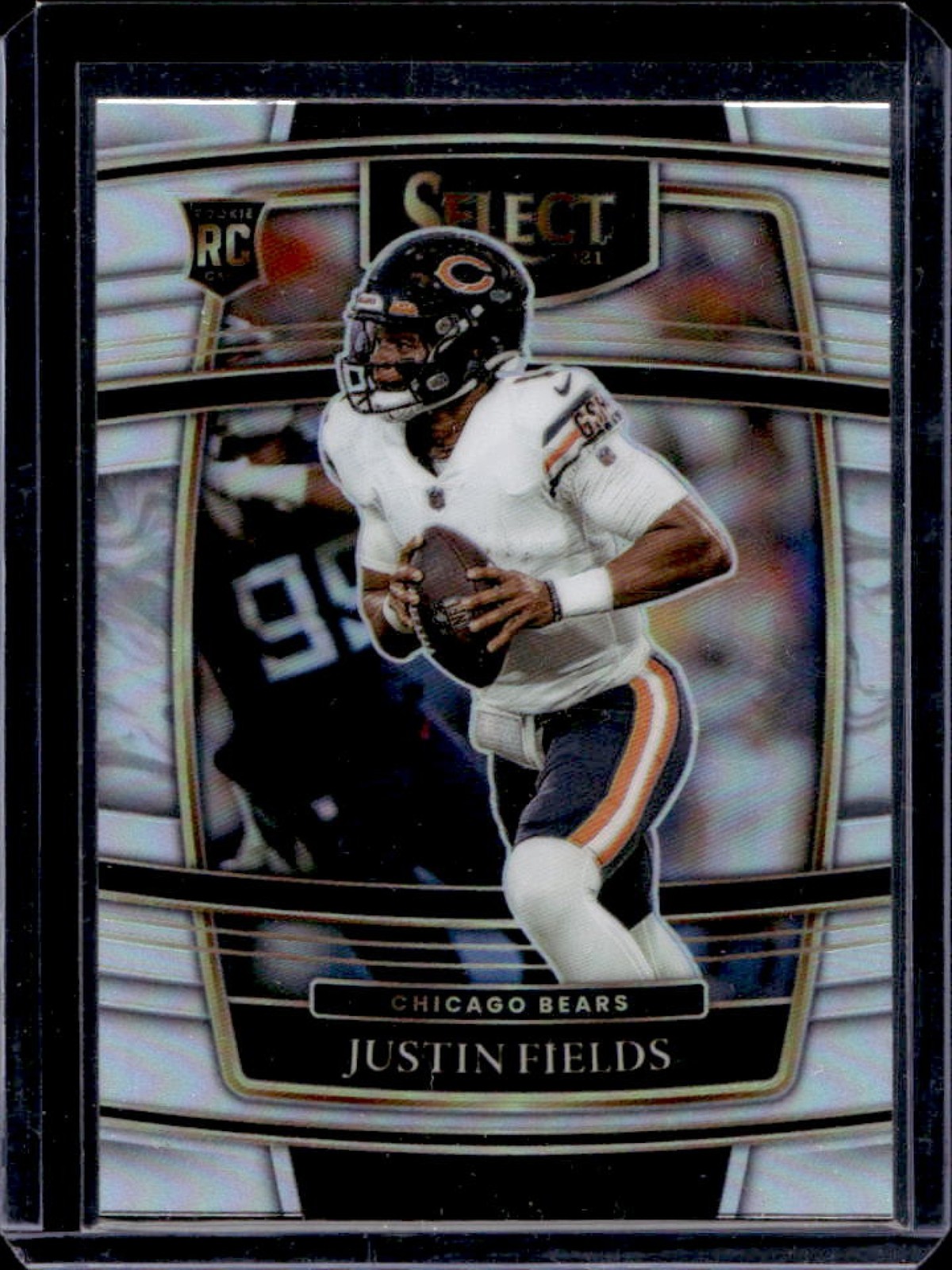 2021 Select Justin Fields RC Silver Prizm Rookie Concourse #50 Bears
