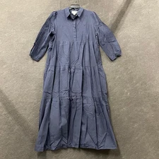 POMANDER PLACE Tuckernuck Mabel Maxi Dress Women's Size XL Navy