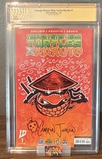 IDW TMNT /Naruto #1 CGC 9.8 2024 Camron Johnson Signed/Full sketch cover