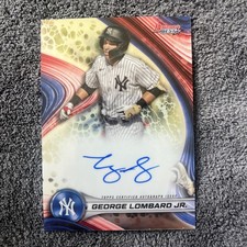 2024 Bowman's Best George Lombard Jr Autograph! New York Yankees!