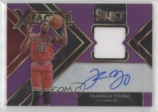 2019 Select X-Factor Memorabilia Signatures Purple 72/99 Thaddeus Young Auto s3g