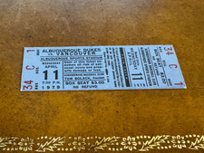 1979 Albuquerque Dukes Vancouver Canadians Full Baseball Ticket Season Opener