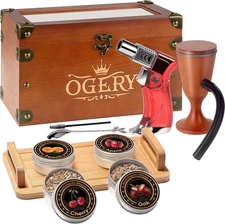 OGERY Cocktail Smoker Kit, Whiskey Smoker Kit with Smoking Gun, Old Fashioned Bo