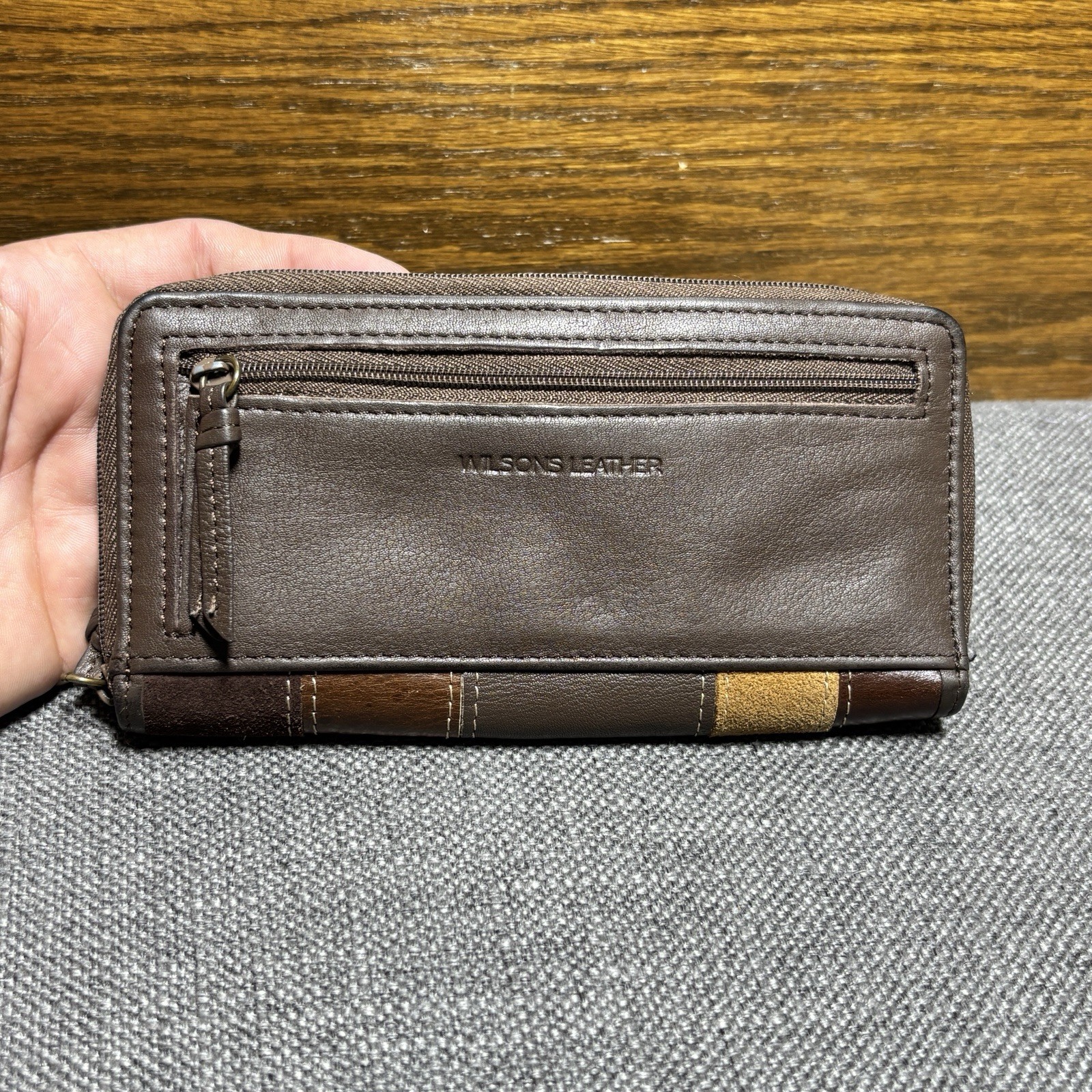 Wilsons Leather Patchwork Zip Around Wallet Organ… - image 5