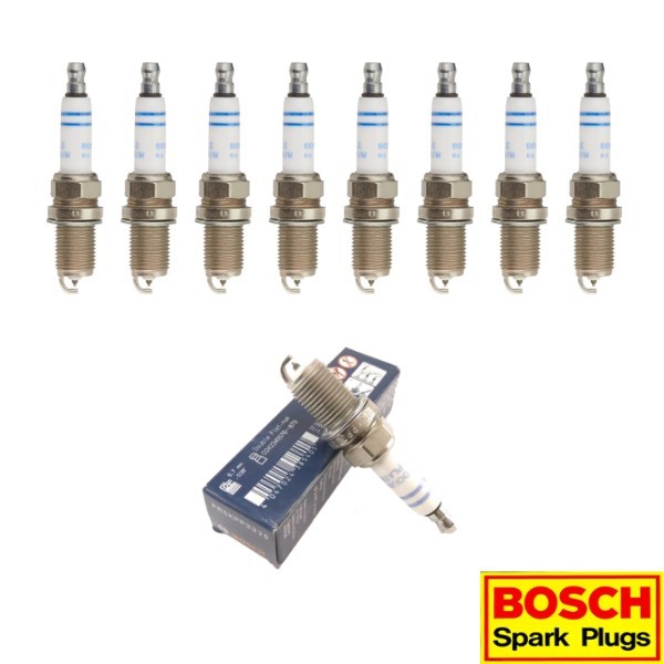 New Set of 8 BOSCH Double Platinum Spark Plug for Audi/ Porsche/ Volkswagen