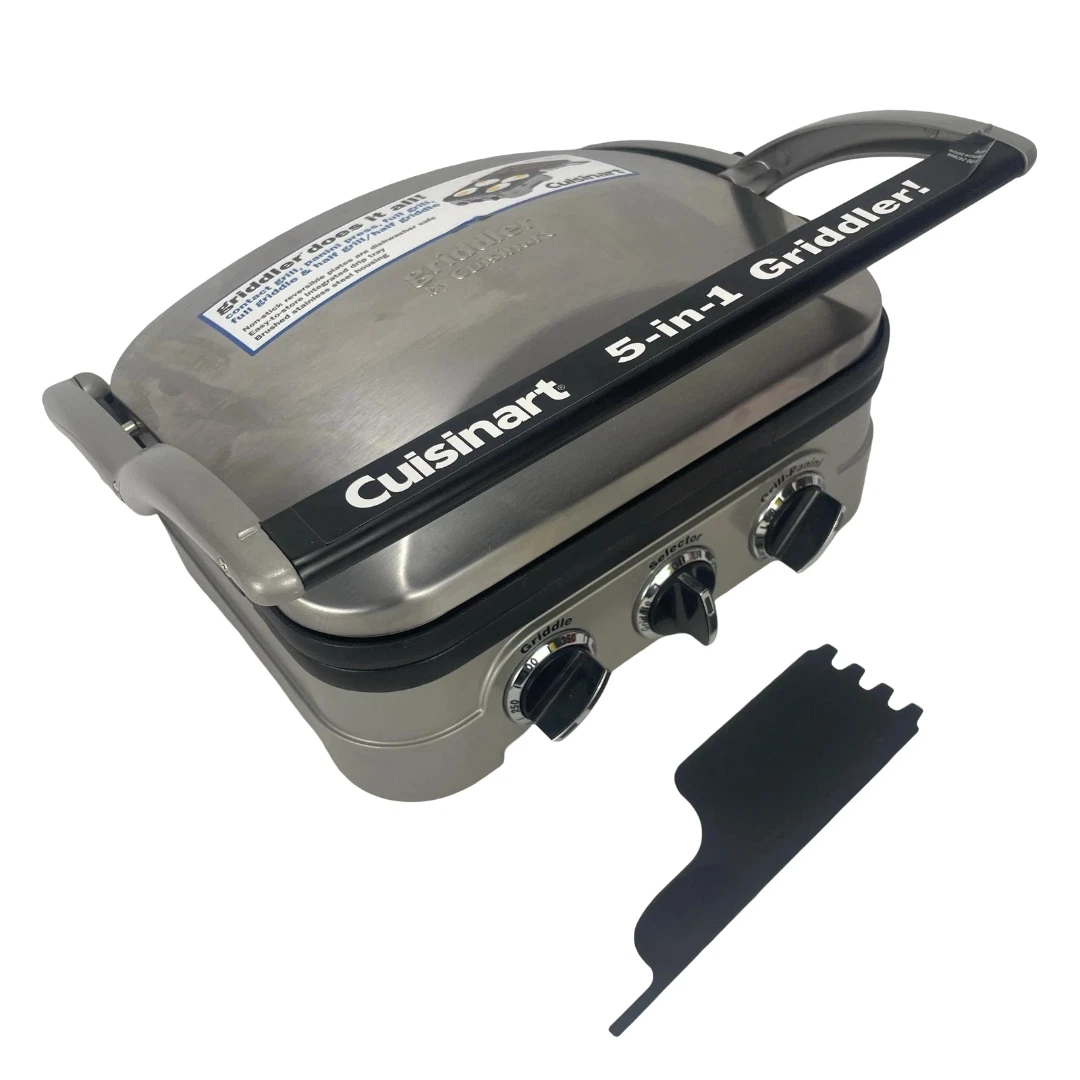 Cuisinart 5-in-1 Griddler Stainless Steel Electric Indoor Grill Panini GR-4N
Opens in a new window o