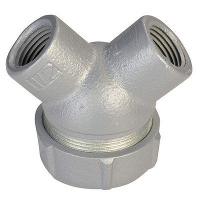 APPLETON ELECTRIC ELBY-100A Capped Elbow,Aluminium,Trade Size 1in 6RUL0
