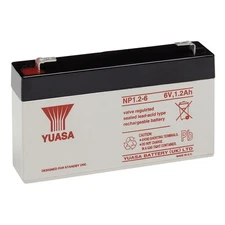 Yuasa NP1.2-6  SLA Battery 6Volt 1.2AH