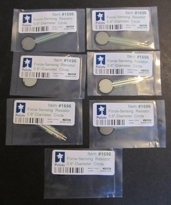 (Qty. 7) Interlink FSR 402 Force Sensing Resistors - 0.6'' Diameter Circle
