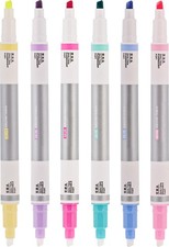 PenMont Erasable Highlighters Assorted 1 Count Pack of 6 , Colors