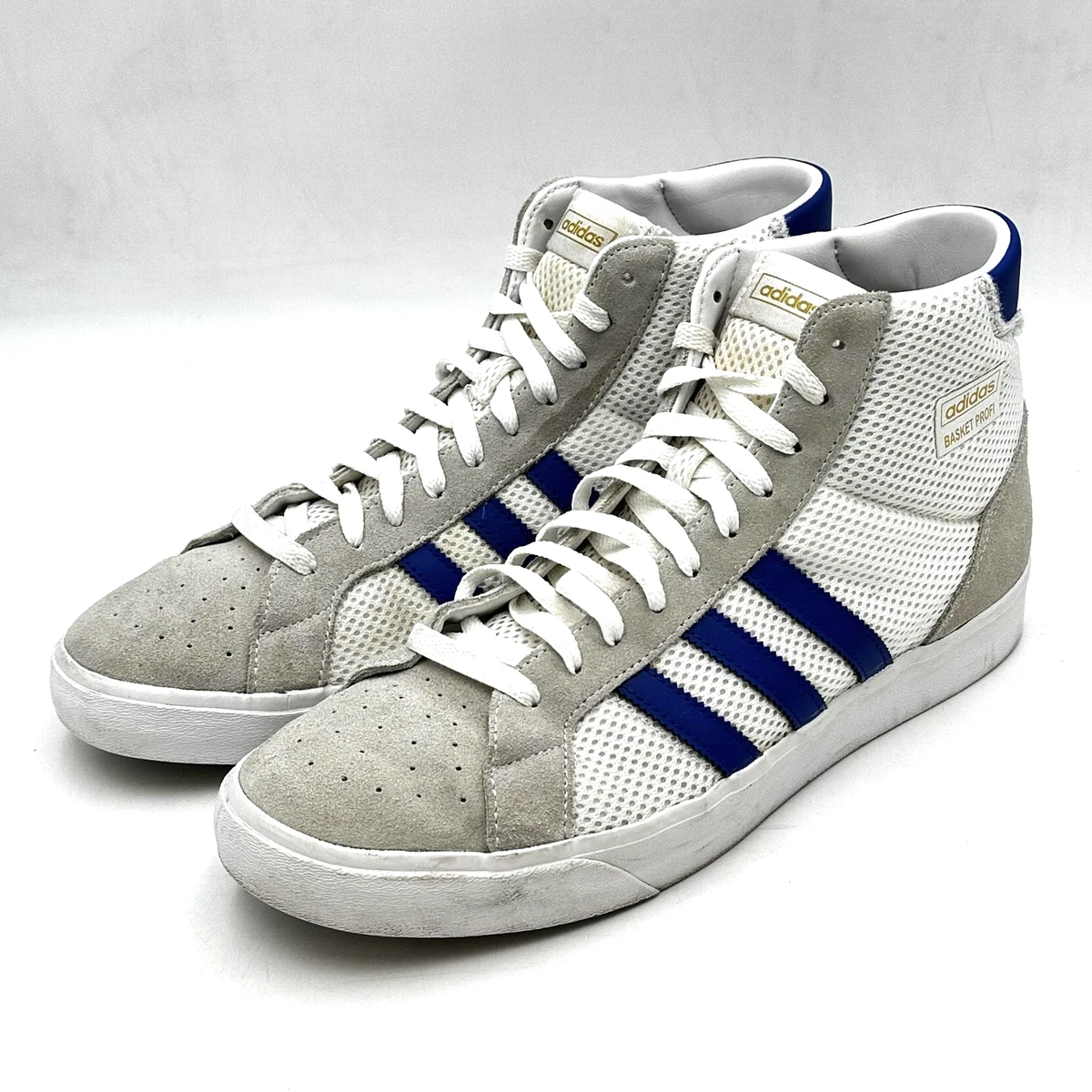 adidas gazelle silver green womens adidas Originals Basket Profi Shoes - White / Royal Blue