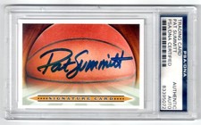 PAT SUMMITT Signed Basketball Signature Card PSA/DNA Certified Autograph